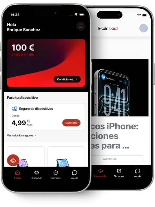 K-tuin App en iPhone